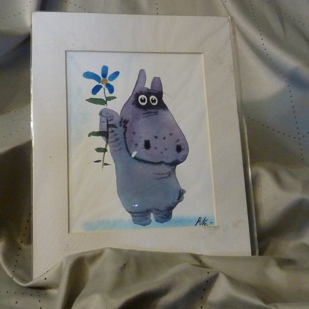 Litho Animals Horse , Hippo , Mouse ,Cow, Cartoons - Picture 3 of 8